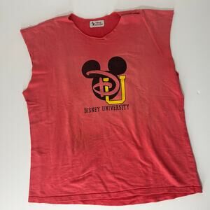 Vintage 90s Disney University Tank Tee Disney Fashions XXL Oversized FLAW